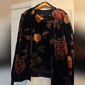 Jeffrey and Dara Evenings by Tom Barra 2pc Top and Jacket